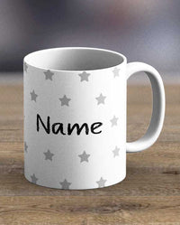 Coffee Mugs & Tea Cups - Personalised Name With Stars Print Mug