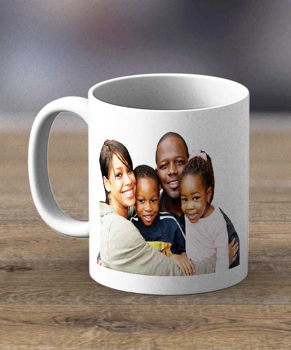 Mugs & Teacups - Personalised Photo Mug With Message Print Mug