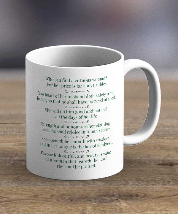 Cups & Mugs - Virtuous Woman Print Mug