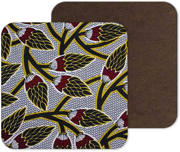 Fabric 107 – Unique African Print Coasters