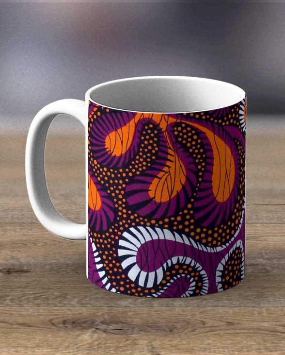 African print mug