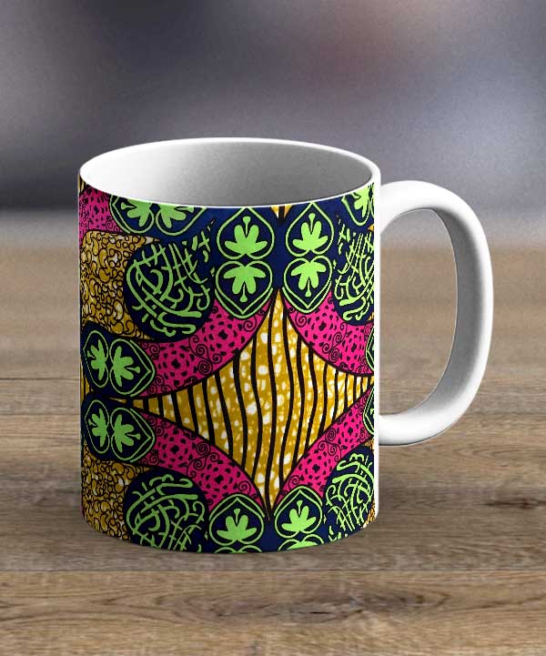 Coffee Cups & Mugs - Fabric 114 – Ankara Print Mug