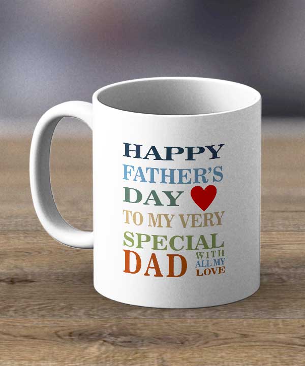 Happy Fathers Day Print Mug