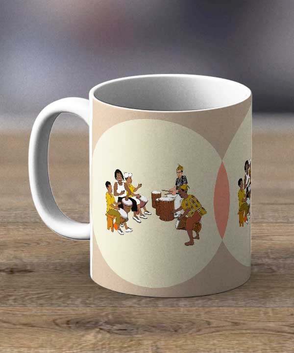 Coffee Cups & Mugs - African Drummers Print Mug