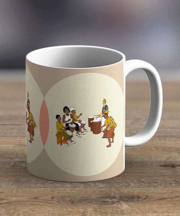 Coffee Cups & Mugs - African Drummers Print Mug