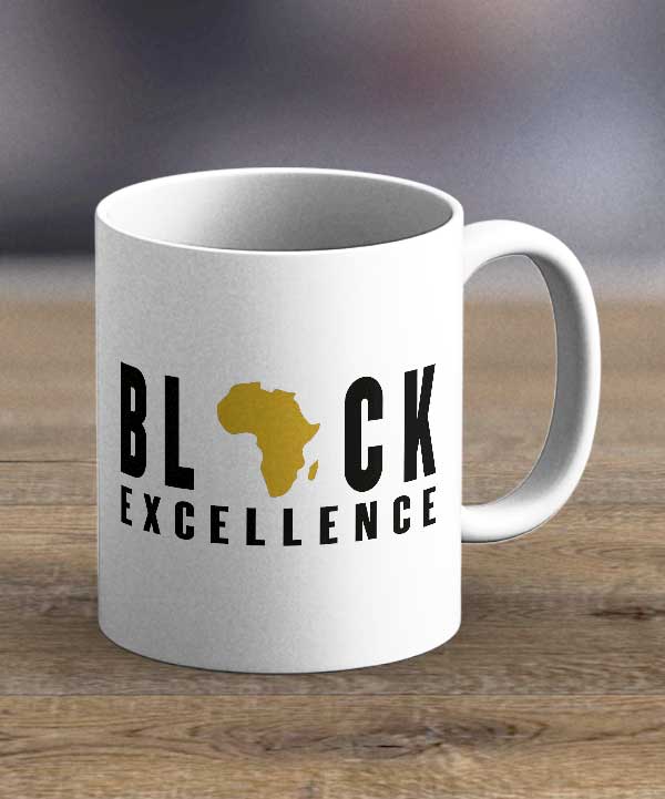 Coffee Cups & Mugs - Black Excellence Print Mug