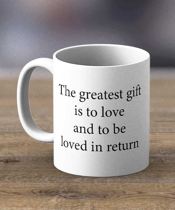 Coffee Cups & Mugs - Black Love Print Mug