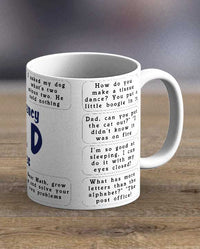 Dad Emergency Jokes Print Mug