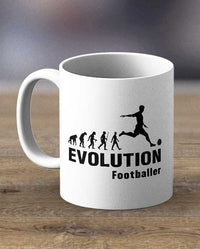 Coffee Cups & Mugs Evolution Footballer Print Mug