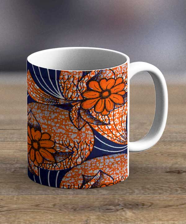 Coffee Mugs & Tea Cups Fabric 22 – Ankara Print Mug