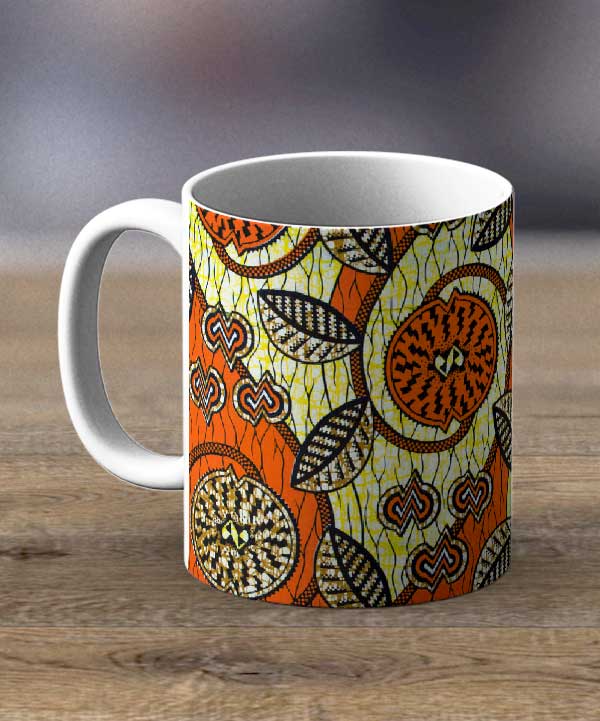 Coffee Mugs & Tea Cups Fabric 32 – Ankara Print Mug