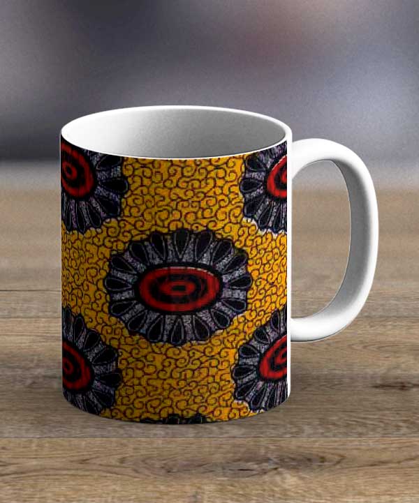 Coffee Cups & Mugs - Fabric 11 – Ankara Print Mug