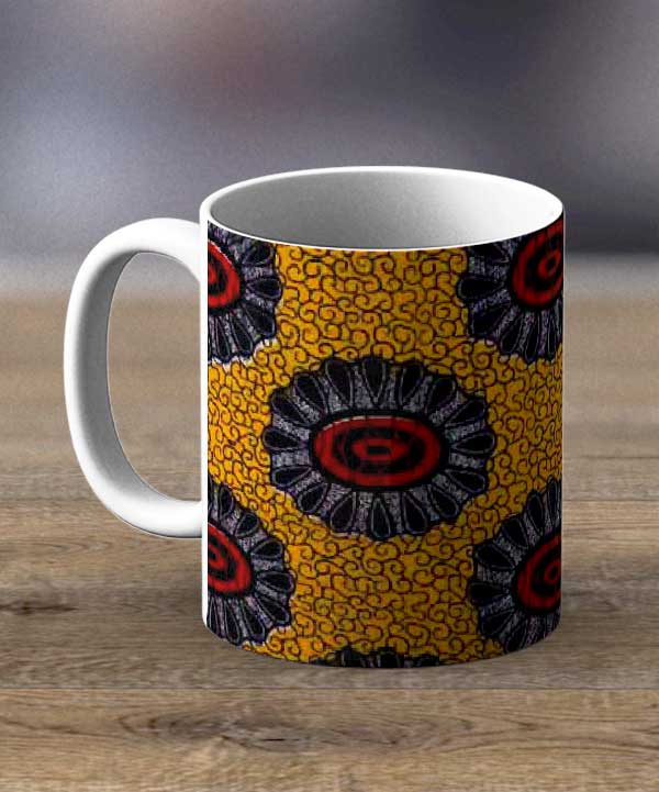 Coffee Cups & Mugs - Fabric 11 – Ankara Print Mug