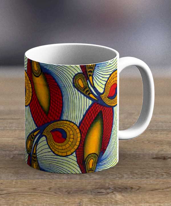 Coffee Cups & Mugs - Fabric 18 – Ankara Print Mug