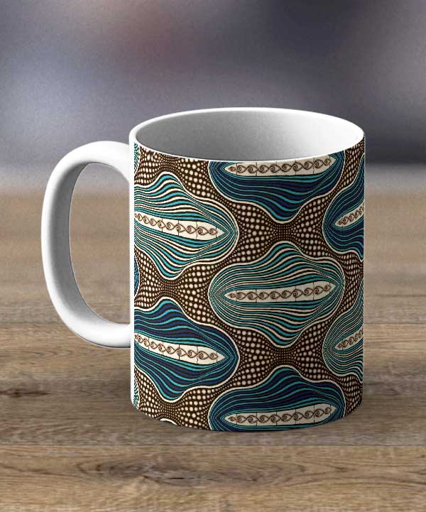 Coffee Cups & Mugs - Fabric 19 – Ankara Print Mug