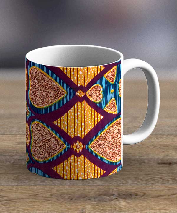 Coffee Mugs & Tea Cups Fabric 24 – Ankara Print Mug