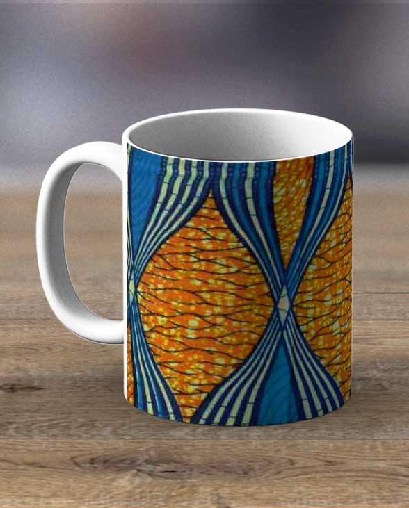 Coffee Mugs & Tea Cups Fabric 3 – Ankara Print Mug