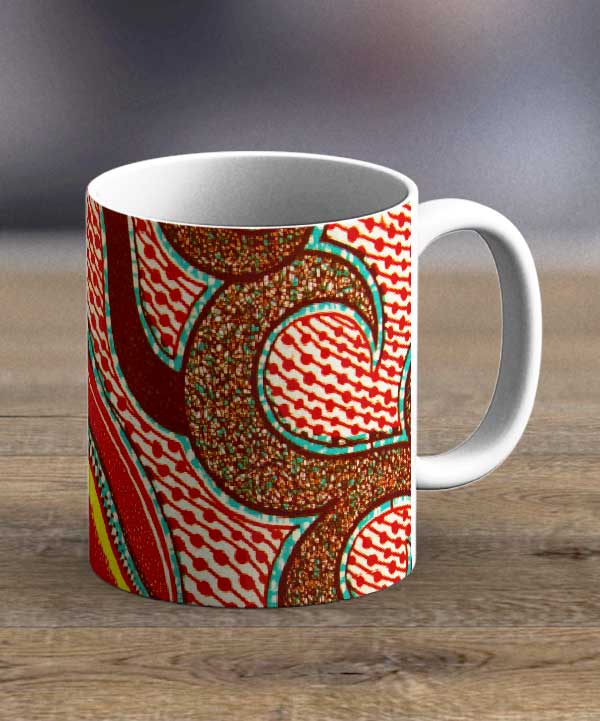 Coffee Cups & Mugs Fabric 37 – Ankara Print Mug