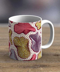 Coffee Cups & Mugs Fabric 38 – Ankara Print Mug