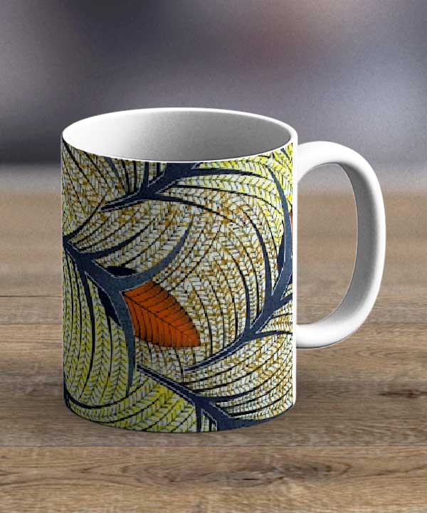 Coffee Cups & Mugs Fabric 39 – Ankara Print Mug