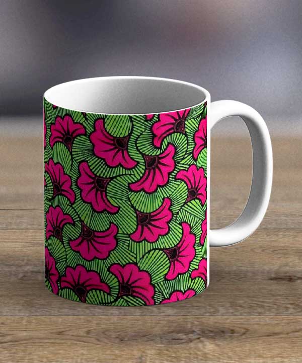 Coffee Cups & Mugs Fabric 42 – Ankara Print Mug