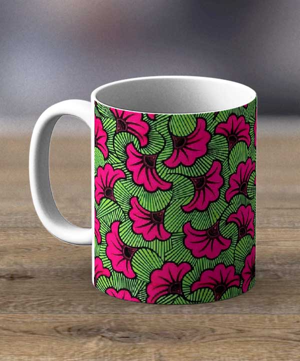Coffee Cups & Mugs Fabric 42 – Ankara Print Mug