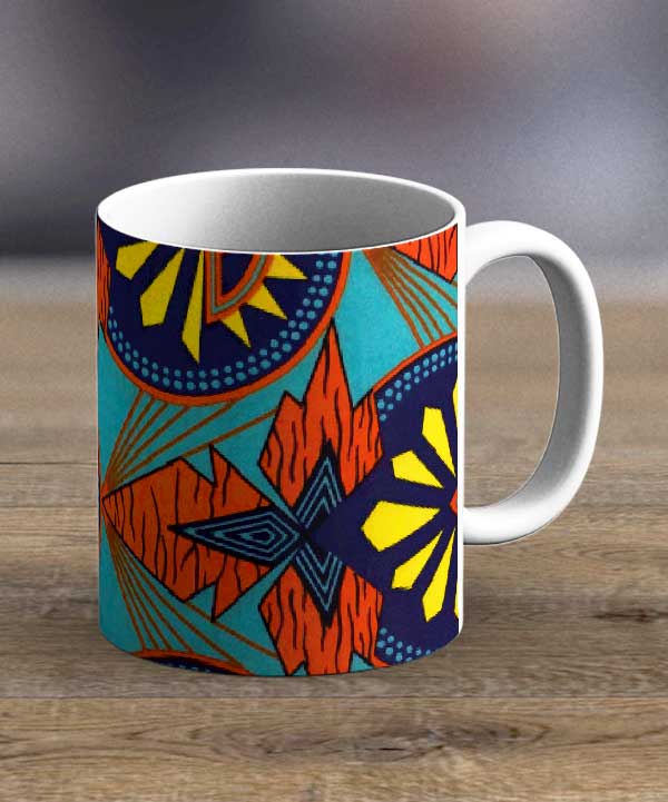 Mugs & Teapots Fabric 49 – Ankara Print Mug