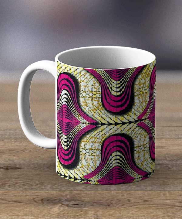 Mugs & Teapots Fabric 50 – Ankara Print Mug