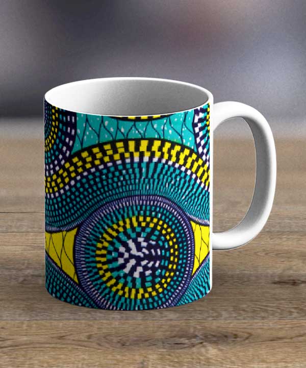 Mugs & Teapots Fabric 53 – Ankara Print Mug