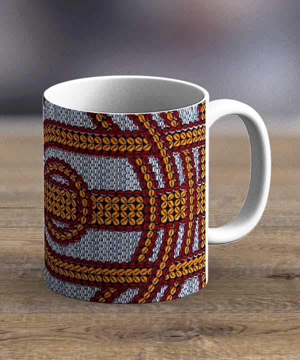 Coffee Mugs & Tea Cups Fabric 66 – Ankara Print Mug