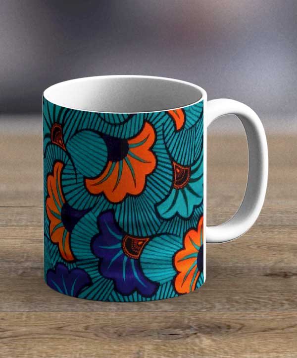 Coffee Mugs & Tea Cups Fabric 70 – Ankara Print Mug