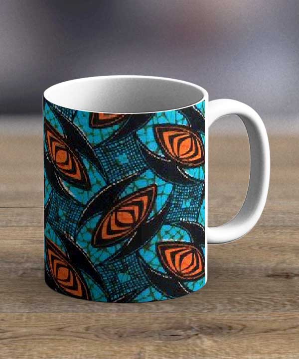 Coffee Mugs & Tea Cups Fabric 72 – Ankara Print Mug