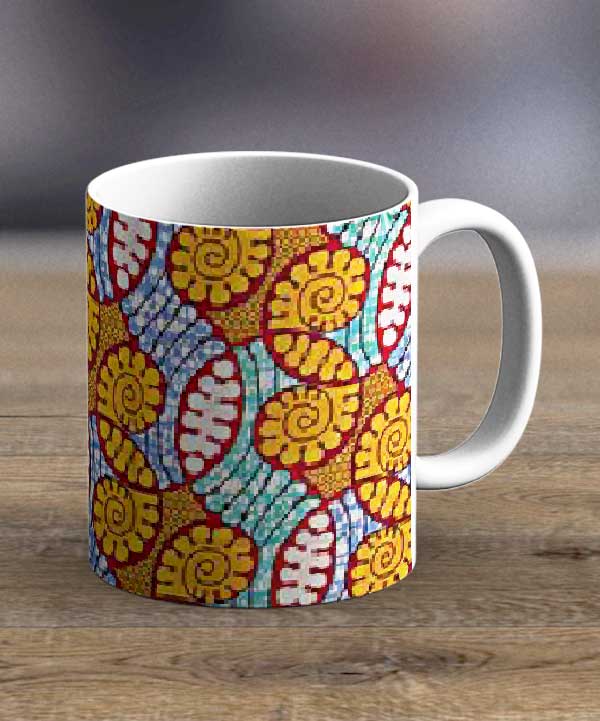 Coffee Mugs & Tea Cups Fabric 73 – Ankara Print Mug