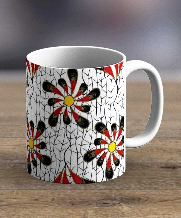 Coffee Mugs & Tea Cups Fabric 74 – Ankara Print Mug