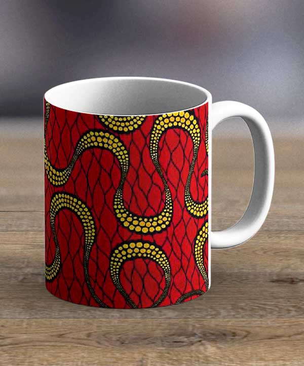 Coffee Mugs & Tea Cups Fabric 76 – Ankara Print Mug