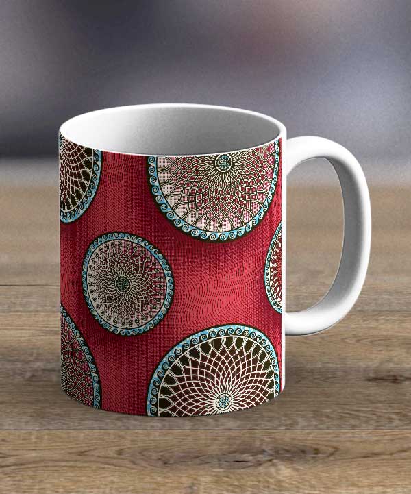 Coffee Mugs & Tea Cups Fabric 77 – Ankara Print Mug