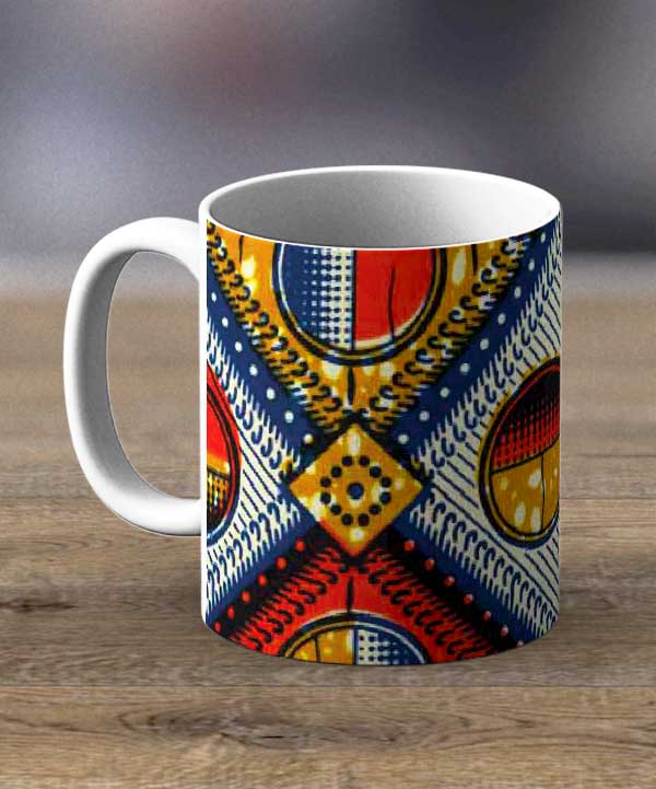 Coffee Mugs & Tea Cups Fabric 8 – Ankara Print Mug