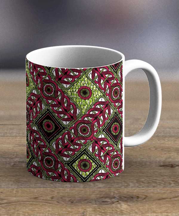 Coffee Mugs & Tea Cups Fabric 81 – Ankara Print Mug