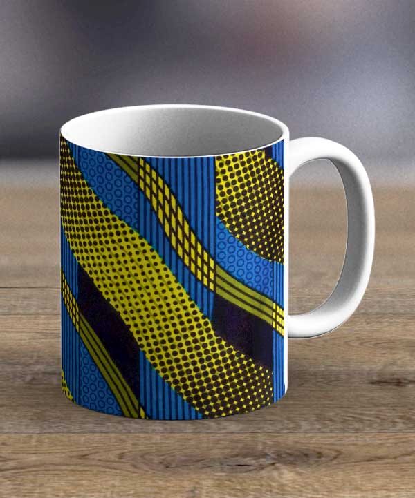 Coffee Mugs & Tea Cups Fabric 83 – Ankara Print Mug