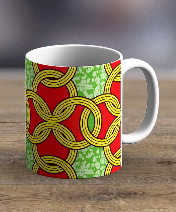 Coffee Mugs & Tea Cups Fabric 84 – Ankara Print Mug