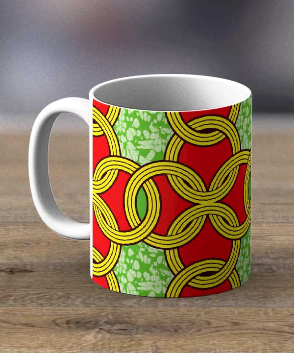 Coffee Mugs & Tea Cups Fabric 84 – Ankara Print Mug