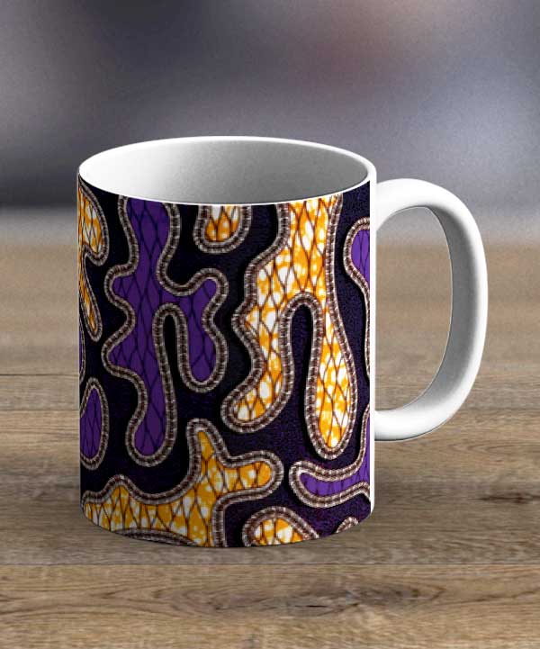 Coffee Mugs & Tea Cups Fabric 87 – Ankara Print Mug