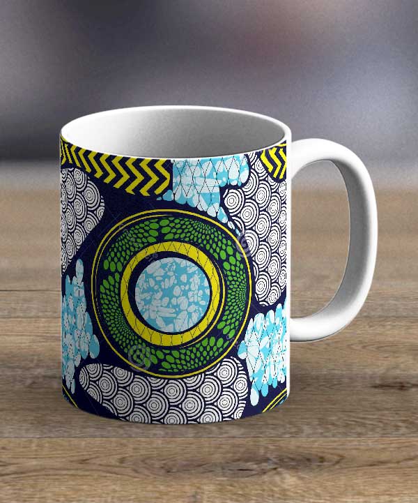 Coffee Mugs & Tea Cups Fabric 88 – Ankara Print Mug