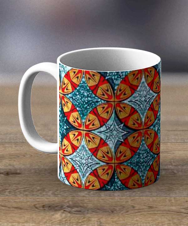 Coffee Mugs & Tea Cups Fabric 9 – Ankara Print Mug