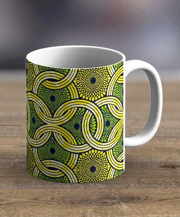 Coffee Mugs & Tea Cups Fabric 90 – Ankara Print Mug