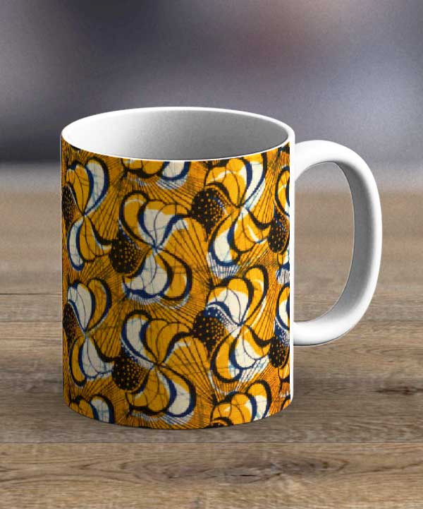 Coffee Mugs & Tea Cups Fabric 91 – Ankara Print Mug