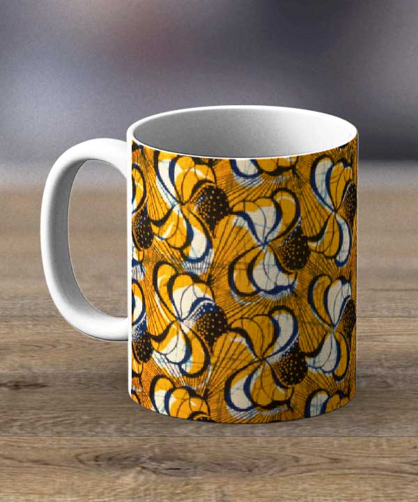 Coffee Mugs & Tea Cups Fabric 91 – Ankara Print Mug