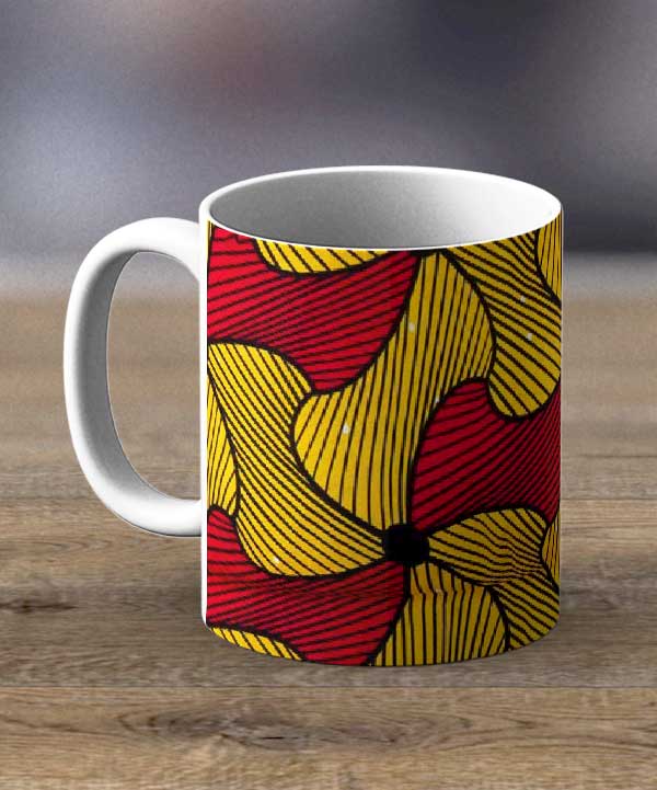 Coffee Mugs & Tea Cups Fabric 92 – Ankara Print Mug