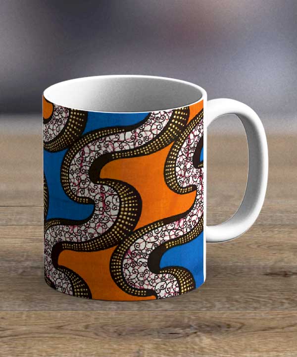 Coffee Mugs & Tea Cups Fabric 93 – Ankara Print Mug