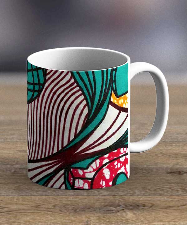 Coffee Mugs & Tea Cups Fabric 97 – Ankara Print Mug